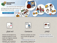 Tablet Screenshot of messengervisual.com